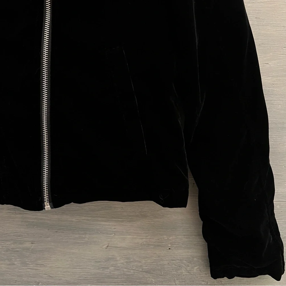 Justice Black Velvet‎ Motercycle Style Jacket Girl’s 14/16 Like New